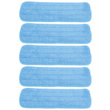 5PCS Microfiber Flat Mop Pad Mopping Cleaning Cloth Replacement for 14x41cm Hook and Loop Mop Universal