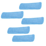 5PCS Microfiber Flat Mop Pad Mopping Cleaning Cloth Replacement for 14x41cm Hook and Loop Mop Universal - Close-Up Angle