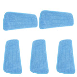 5PCS Microfiber Flat Mop Pad Mopping Cleaning Cloth Replacement for 14x41cm Hook and Loop Mop Universal - Low Angle