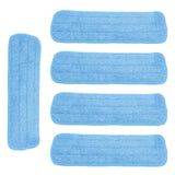 5PCS Microfiber Flat Mop Pad Mopping Cleaning Cloth Replacement for 14x41cm Hook and Loop Mop Universal - Extra Image