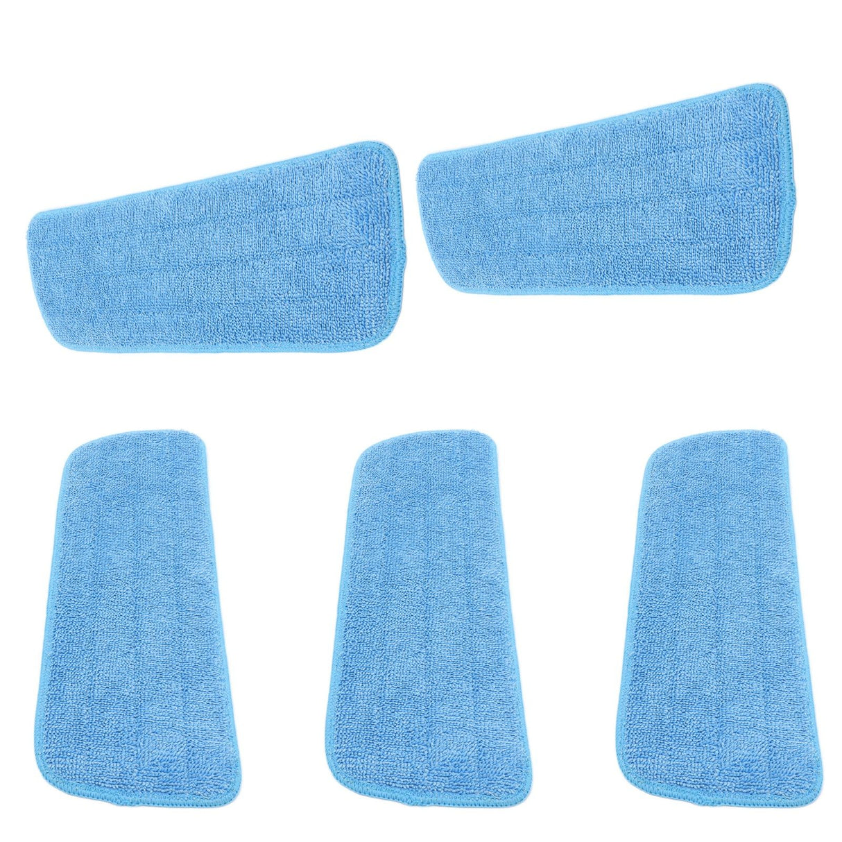 5PCS Microfiber Flat Mop Pad Mopping Cleaning Cloth Replacement for 14x41cm Hook and Loop Mop Universal