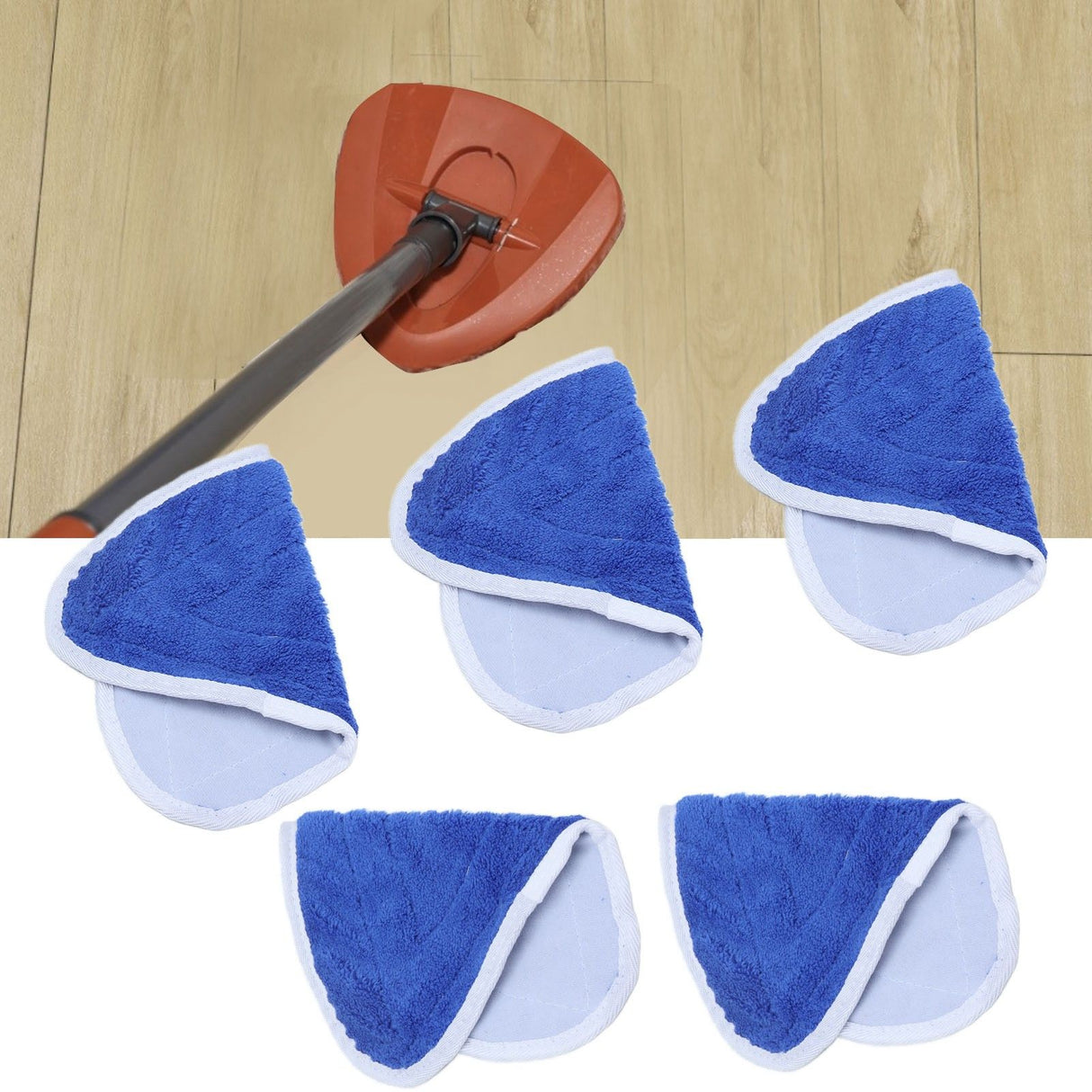 5PCS Microfiber Mopping Pad Replacement Steam Mop Cleaning Cloth Fit for Vileda Series