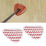 2PCS Microfiber Mop Cleaning Pad Mopping Cloth Replacement Parts Fit for Vileda Steam Mops