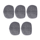 5PCS Steam Mop Cloth Ultrafine Fiber Mop Pads Replacement Accessory Fit for Leifheit CleanTenso - Top-Down View