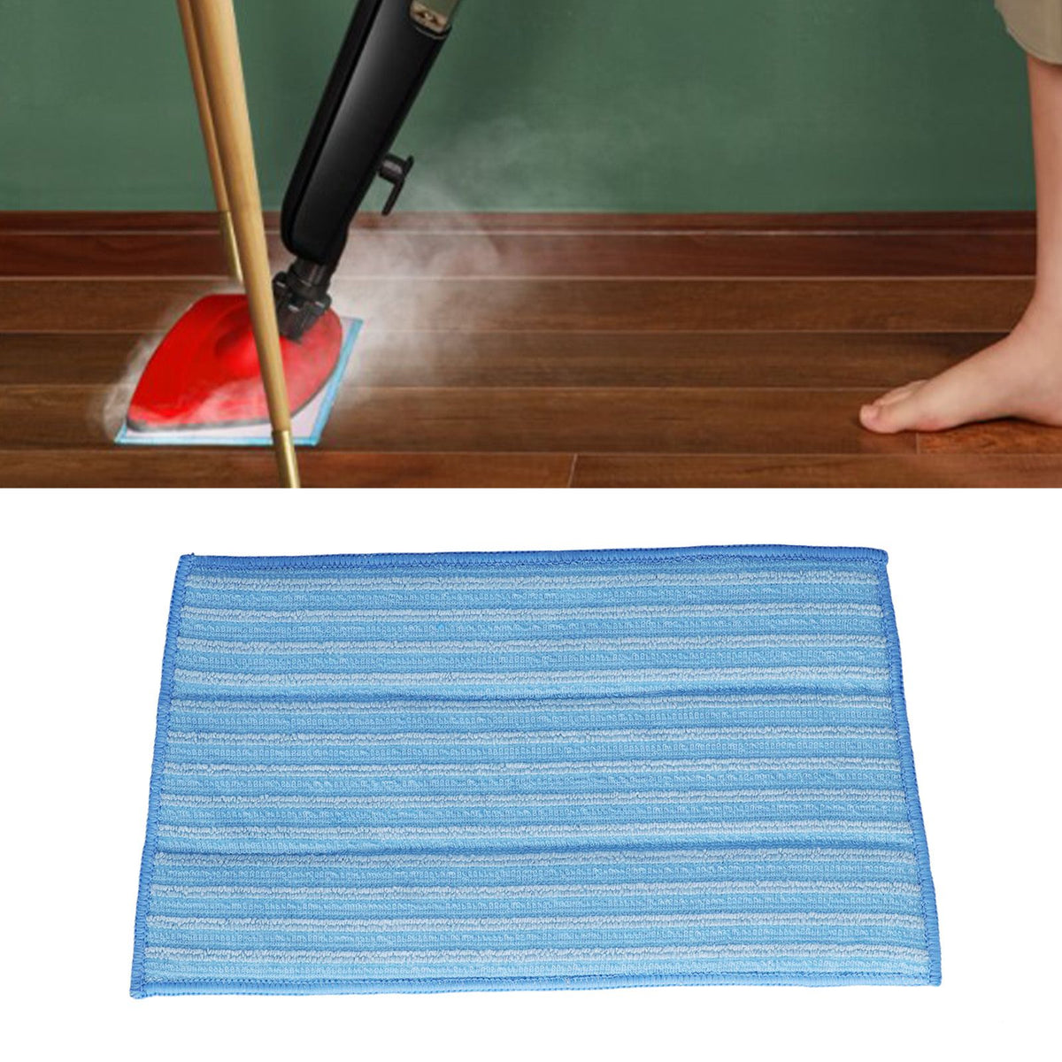 5PCS Ultrafine Fiber Mop Pads Steam Mop Cleaning Pad Replacement for HAAN RMF4X RMF2X FS/SI/MS