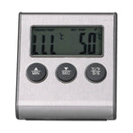 Magnet Design Barbecue Thermometer Food Meat Temperature Meter with Alarm Function for Kitchen