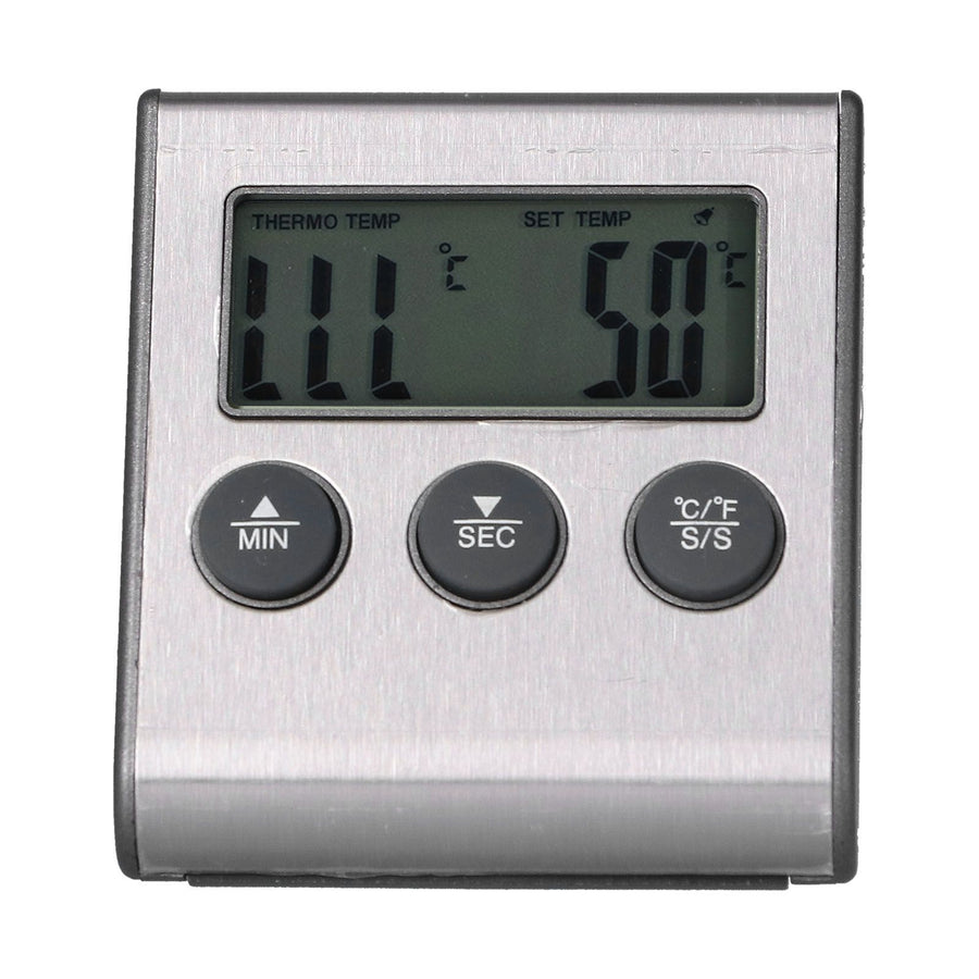 Magnet Design Barbecue Thermometer Food Meat Temperature Meter with Alarm Function for Kitchen