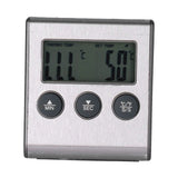 Magnet Design Barbecue Thermometer Food Meat Temperature Meter with Alarm Function for Kitchen - 45-Degree Angle