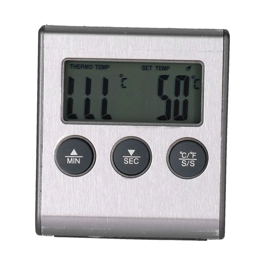 Magnet Design Barbecue Thermometer Food Meat Temperature Meter with Alarm Function for Kitchen
