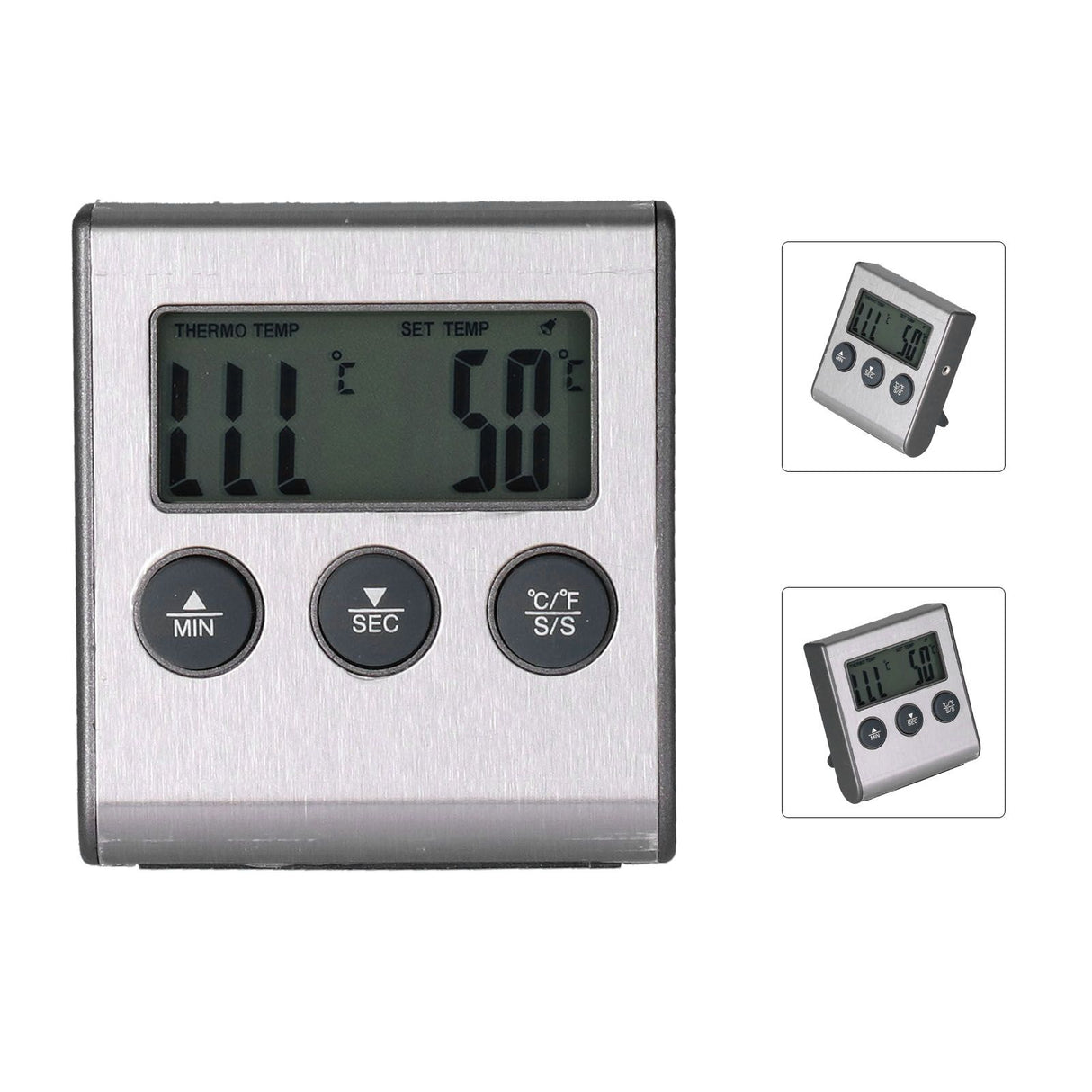 Magnet Design Barbecue Thermometer Food Meat Temperature Meter with Alarm Function for Kitchen