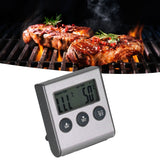 Magnet Design Barbecue Thermometer Food Meat Temperature Meter with Alarm Function for Kitchen