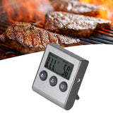 Magnet Design Barbecue Thermometer Food Meat Temperature Meter with Alarm Function for Kitchen