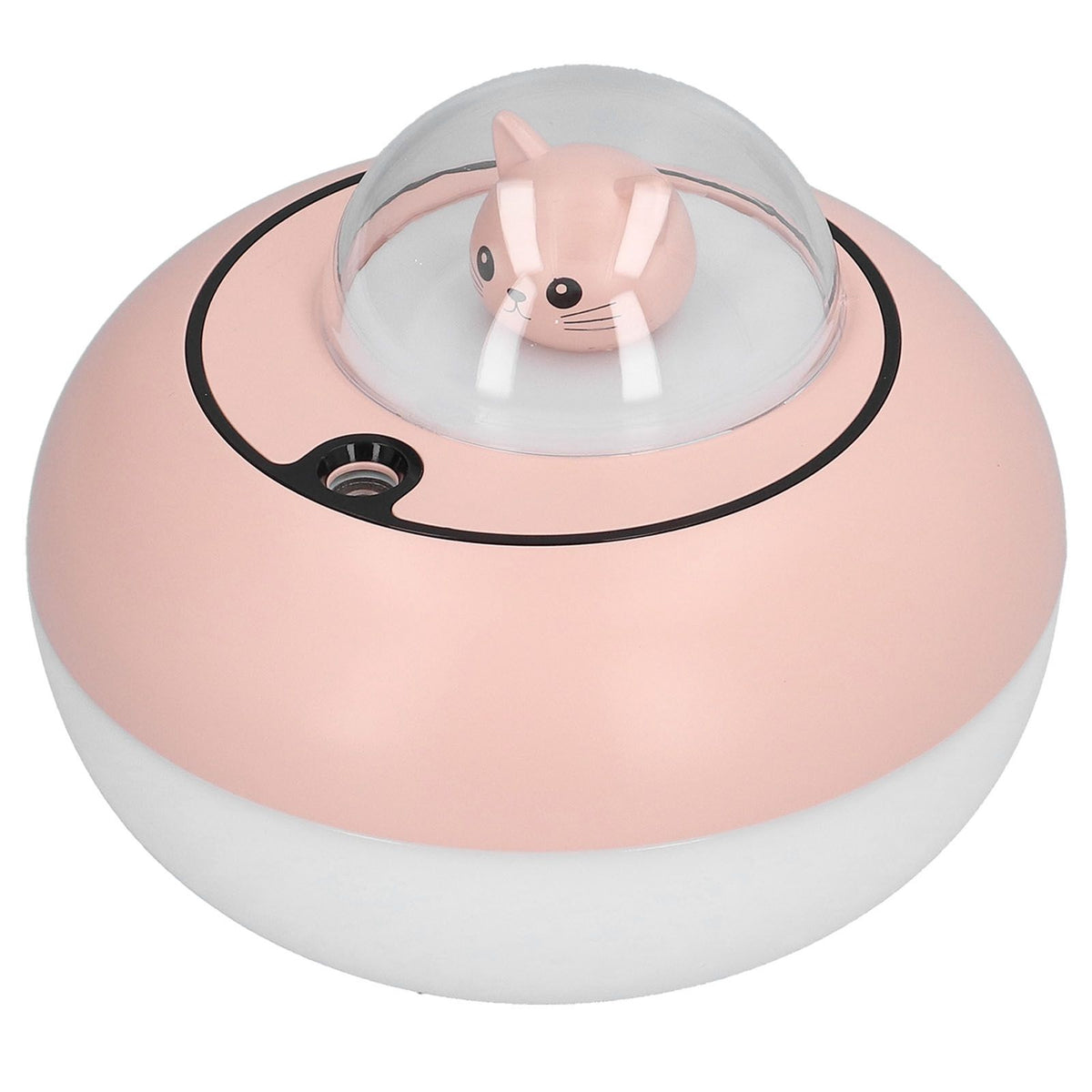 300ml LED Desk Humidifier White Pink USB Powered Mute Colorful Large Capacity Air Humidifier for Home Office