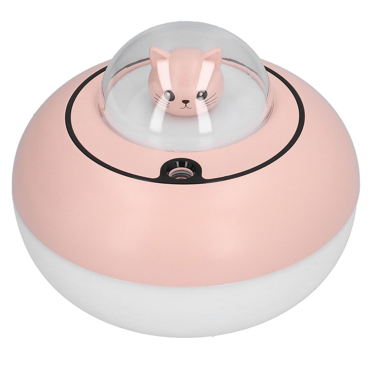 300ml LED Desk Humidifier White Pink USB Powered Mute Colorful Large Capacity Air Humidifier for Home Office