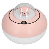 300ml LED Desk Humidifier White Pink USB Powered Mute Colorful Large Capacity Air Humidifier for Home Office