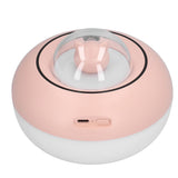 300ml LED Desk Humidifier White Pink USB Powered Mute Colorful Large Capacity Air Humidifier for Home Office - Close-Up Angle