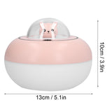 300ml LED Desk Humidifier White Pink USB Powered Mute Colorful Large Capacity Air Humidifier for Home Office - Extra Image