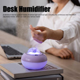 300ml LED Desk Humidifier White Pink USB Powered Mute Colorful Large Capacity Air Humidifier for Home Office - Extra Image