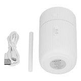 Mini Humidifier with Colorful Light Desktop Humidifier USB Powered for Car Office Room BedroomWhite - Top-Down View