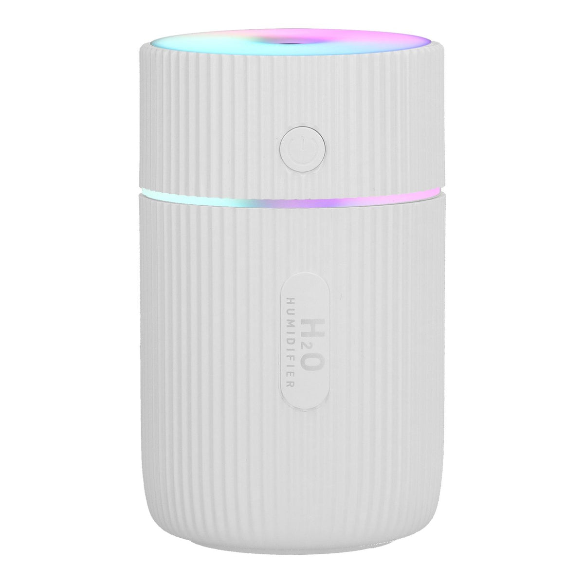 Mini Humidifier with Colorful Light Desktop Humidifier USB Powered for Car Office Room BedroomWhite