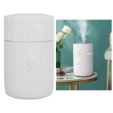 Mini Humidifier with Colorful Light Desktop Humidifier USB Powered for Car Office Room BedroomWhite