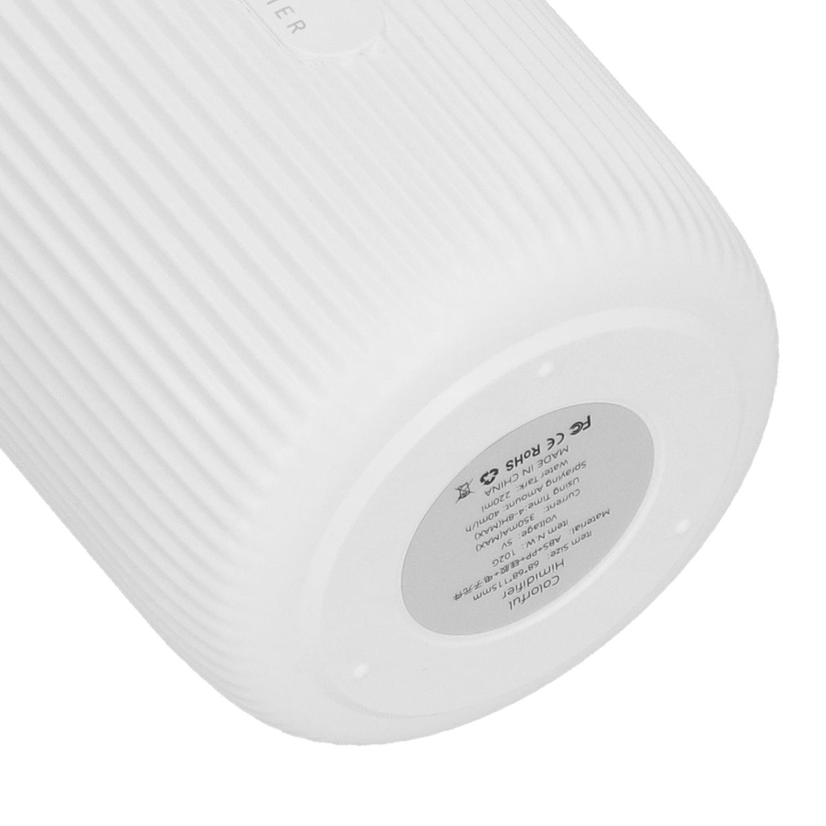 Mini Humidifier with Colorful Light Desktop Humidifier USB Powered for Car Office Room BedroomWhite