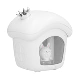Air Humidifier USB Charging 2 Gears Smart Portable Desk Humidifier with 350ml Visible Water TankWhite - 45-Degree Angle