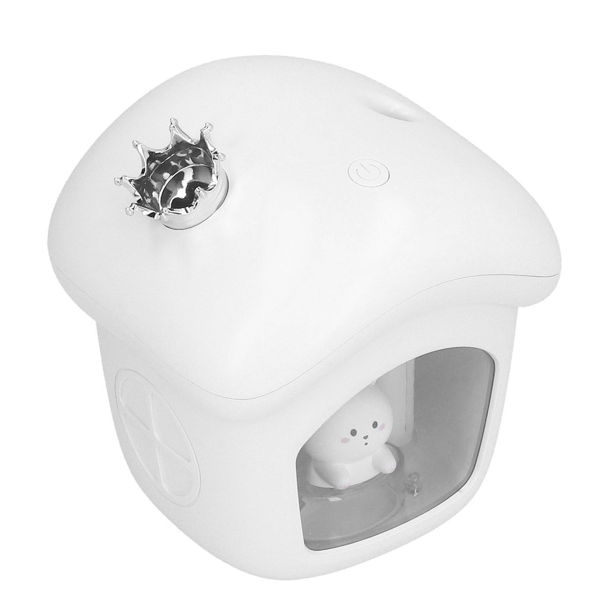 Air Humidifier USB Charging 2 Gears Smart Portable Desk Humidifier with 350ml Visible Water TankWhite