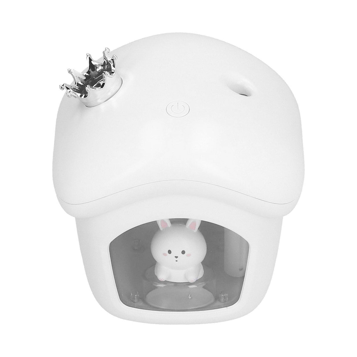 Air Humidifier USB Charging 2 Gears Smart Portable Desk Humidifier with 350ml Visible Water TankWhite