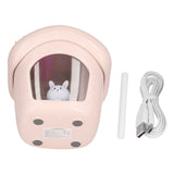 Air Humidifier USB Charging 2 Gears Smart Portable Desk Humidifier with 350ml Visible Water TankPink