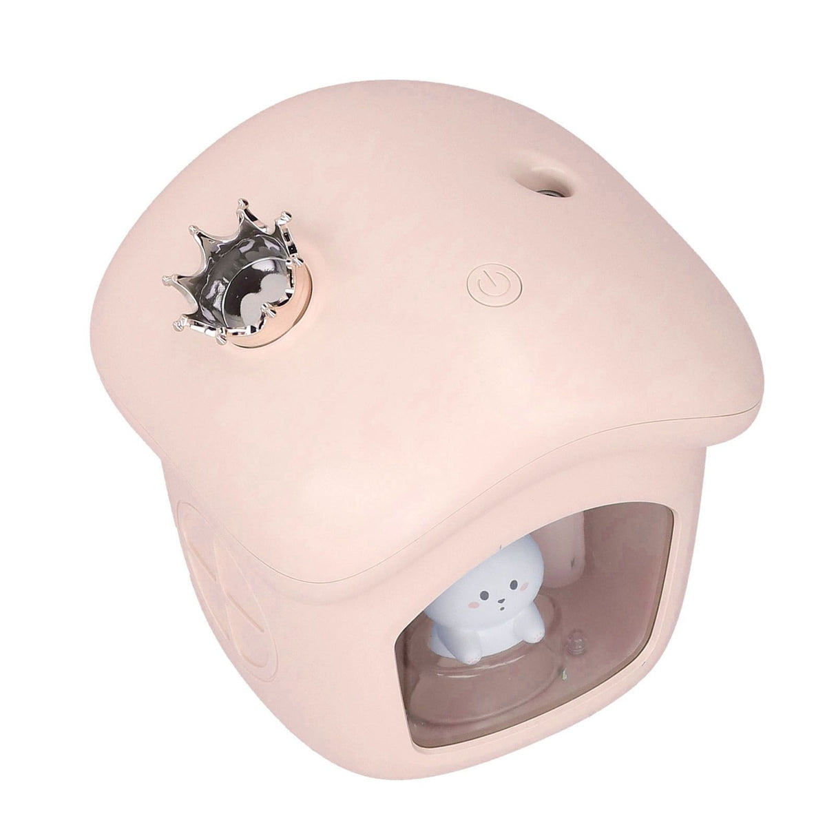 Air Humidifier USB Charging 2 Gears Smart Portable Desk Humidifier with 350ml Visible Water TankPink
