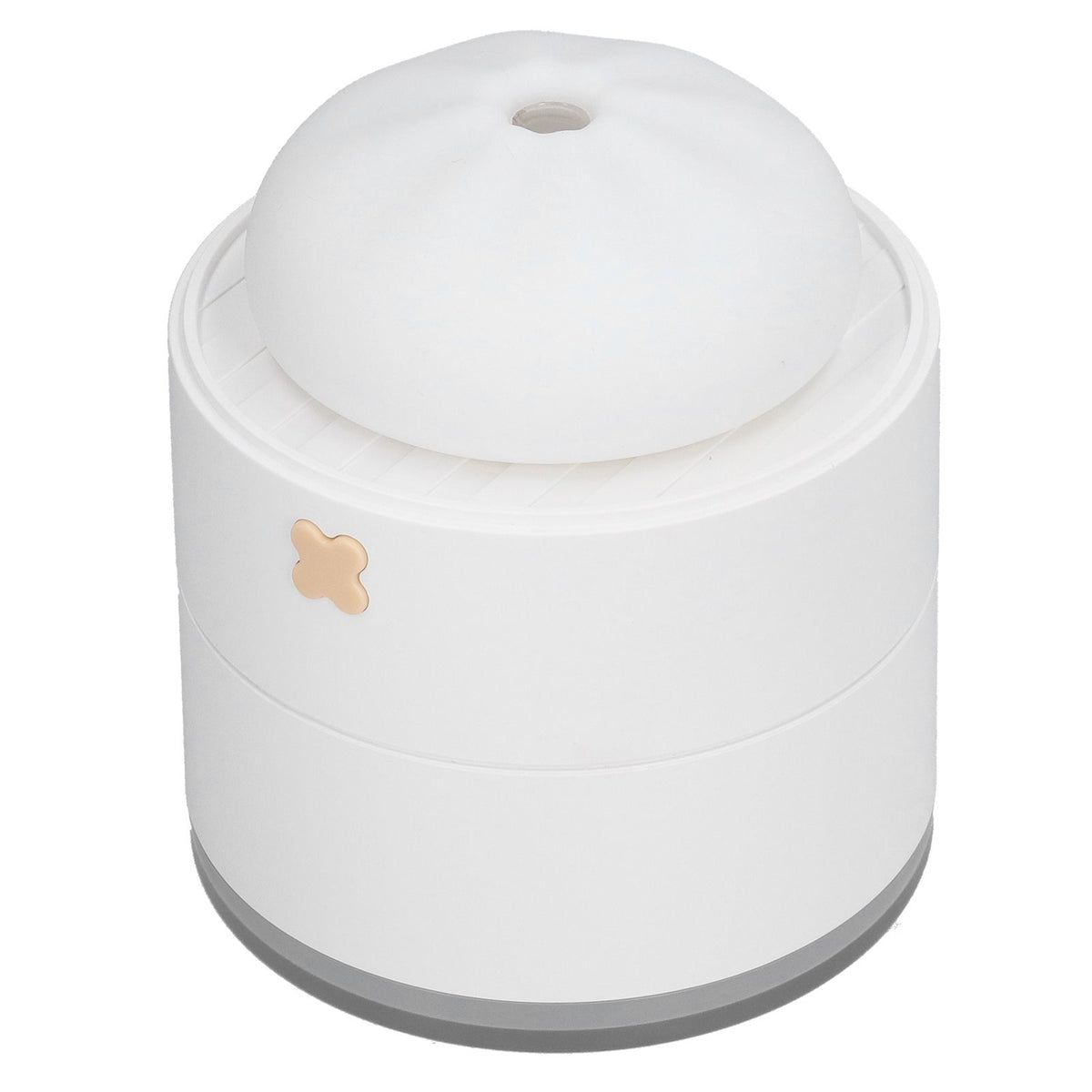 400ml Steamed Bun Shape Air Humidifier 2 Gears Adjustable Desktop Humidifier USB PoweredWhite