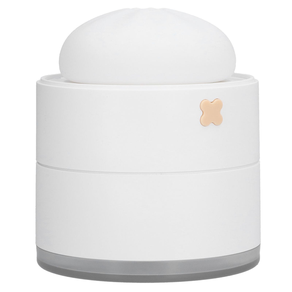 400ml Steamed Bun Shape Air Humidifier 2 Gears Adjustable Desktop Humidifier USB PoweredWhite