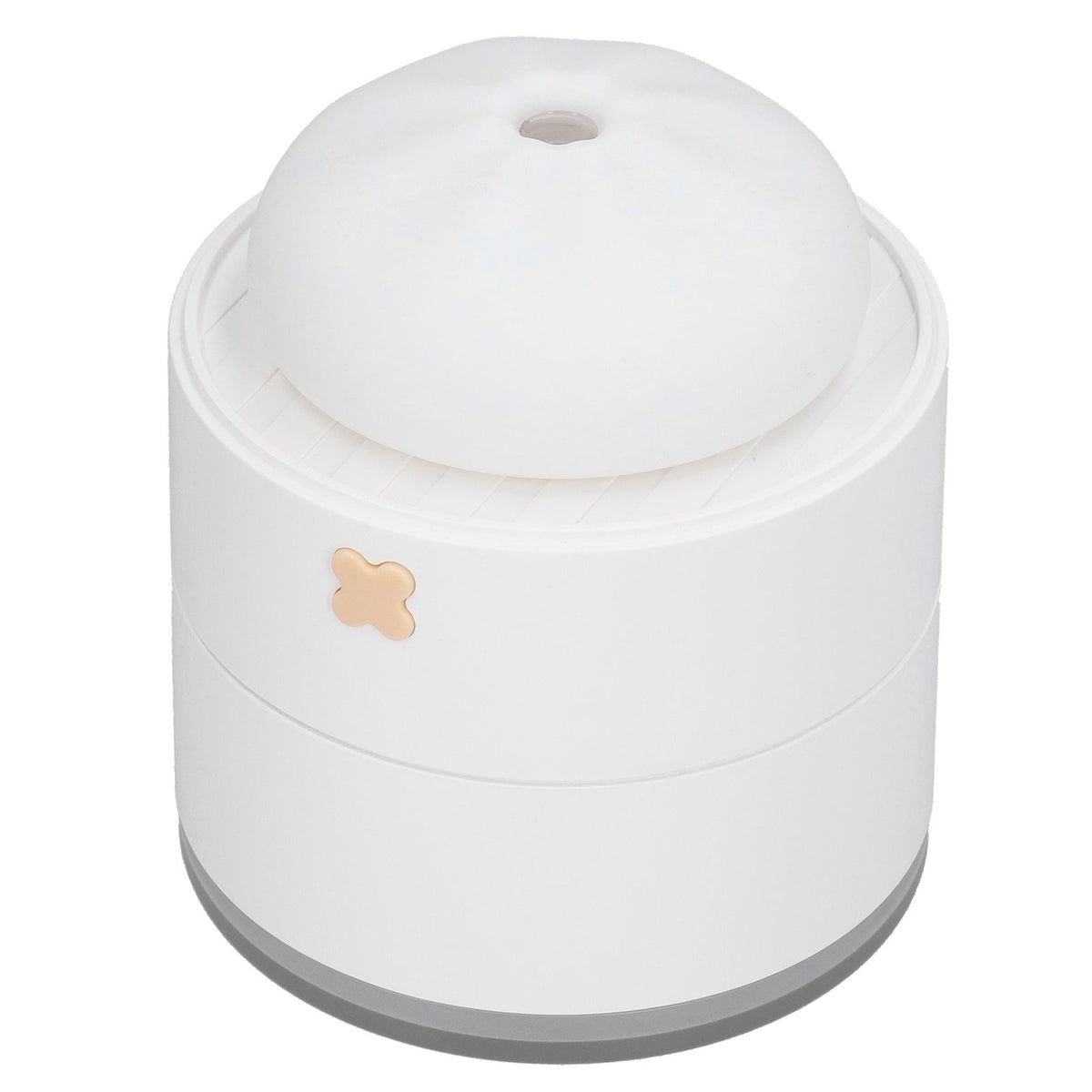 400ml Steamed Bun Shape Air Humidifier 2 Gears Adjustable Desktop Humidifier USB PoweredWhite