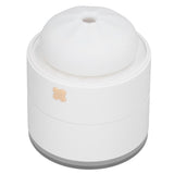 400ml Steamed Bun Shape Air Humidifier 2 Gears Adjustable Desktop Humidifier USB PoweredWhite - Low Angle