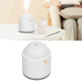 400ml Steamed Bun Shape Air Humidifier 2 Gears Adjustable Desktop Humidifier USB PoweredWhite - Extra Image