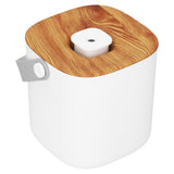 600ml Portable Humidifier USB Charging Nanometer Atomizing Desktop Humidifier Wood Grain 30ml/h