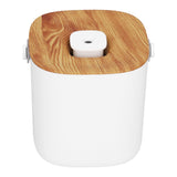 600ml Portable Humidifier USB Charging Nanometer Atomizing Desktop Humidifier Wood Grain 30ml/h