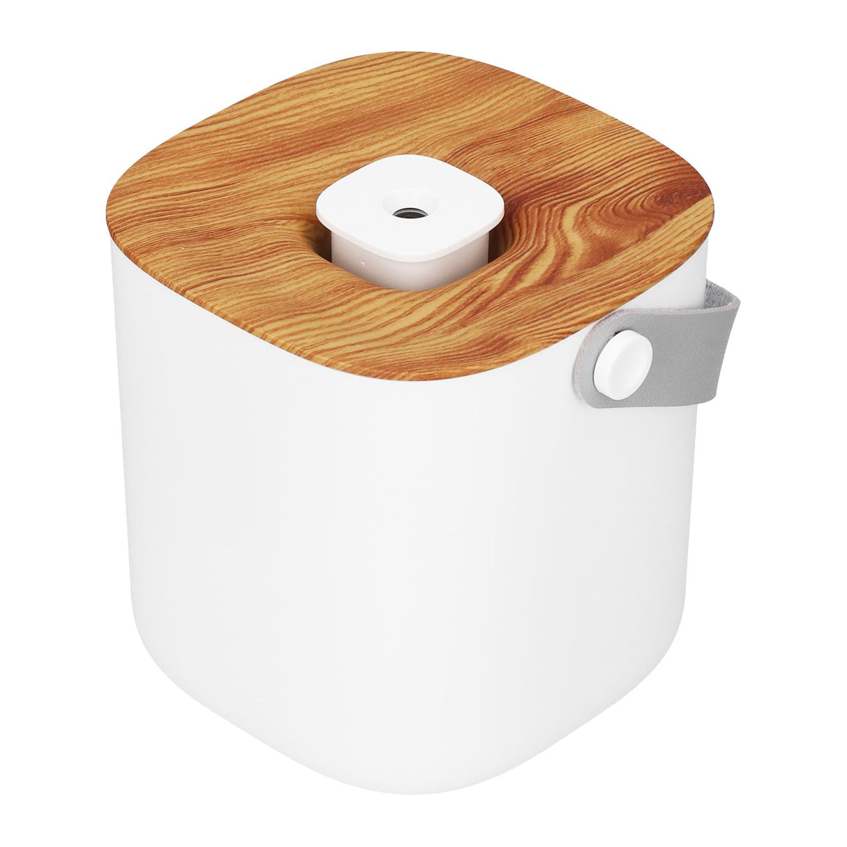 600ml Portable Humidifier USB Charging Nanometer Atomizing Desktop Humidifier Wood Grain 30ml/h