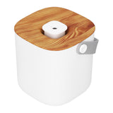 600ml Portable Humidifier USB Charging Nanometer Atomizing Desktop Humidifier Wood Grain 30ml/h - Low Angle