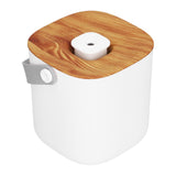 600ml Portable Humidifier USB Charging Nanometer Atomizing Desktop Humidifier Wood Grain 30ml/h
