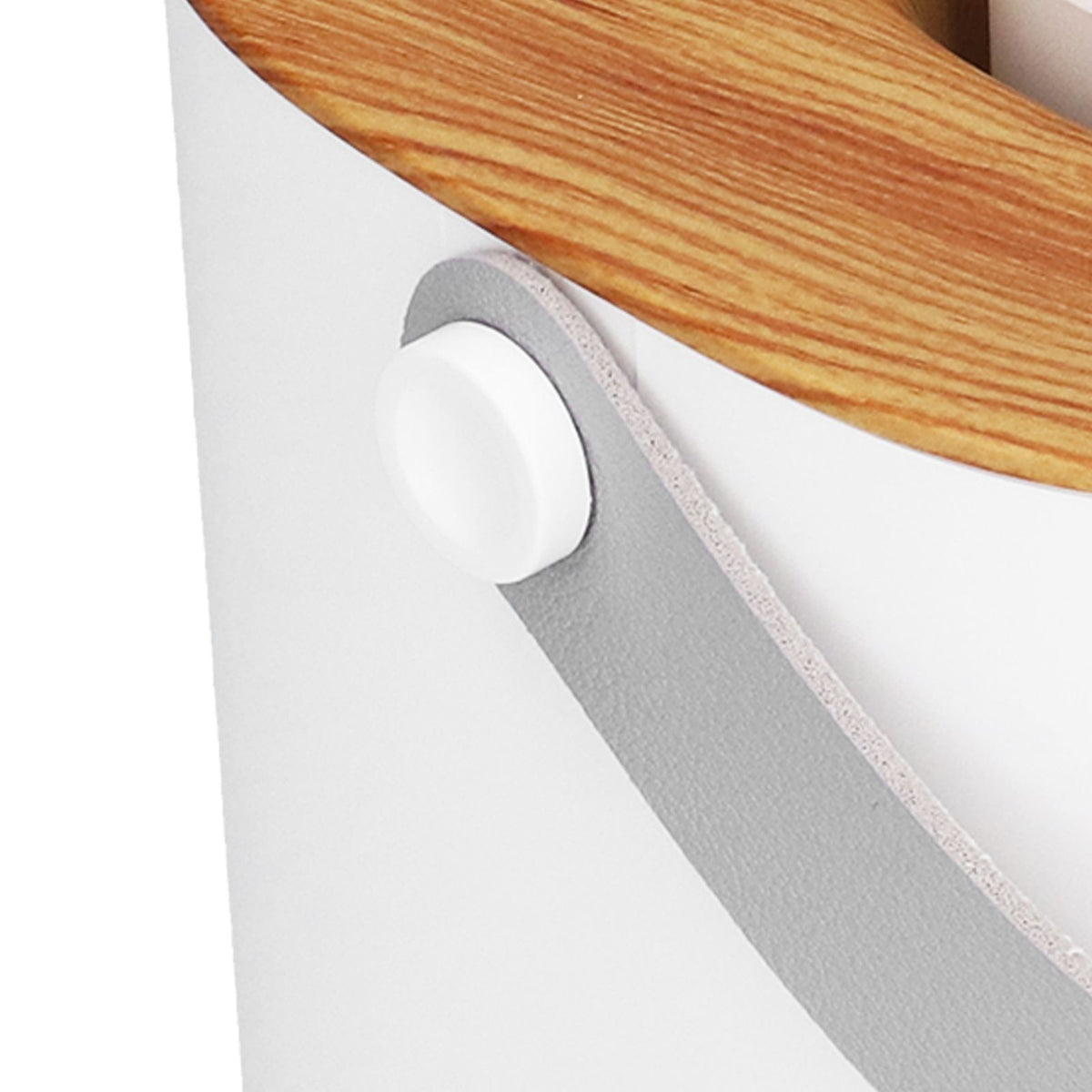 600ml Portable Humidifier USB Charging Nanometer Atomizing Desktop Humidifier Wood Grain 30ml/h