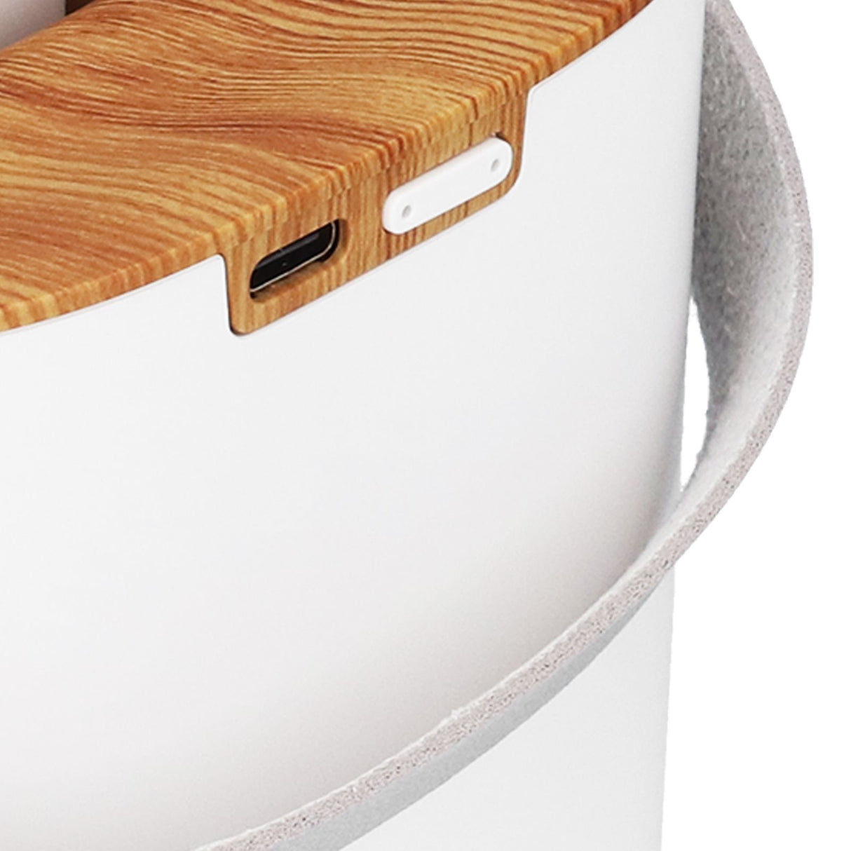 600ml Portable Humidifier USB Charging Nanometer Atomizing Desktop Humidifier Wood Grain 30ml/h