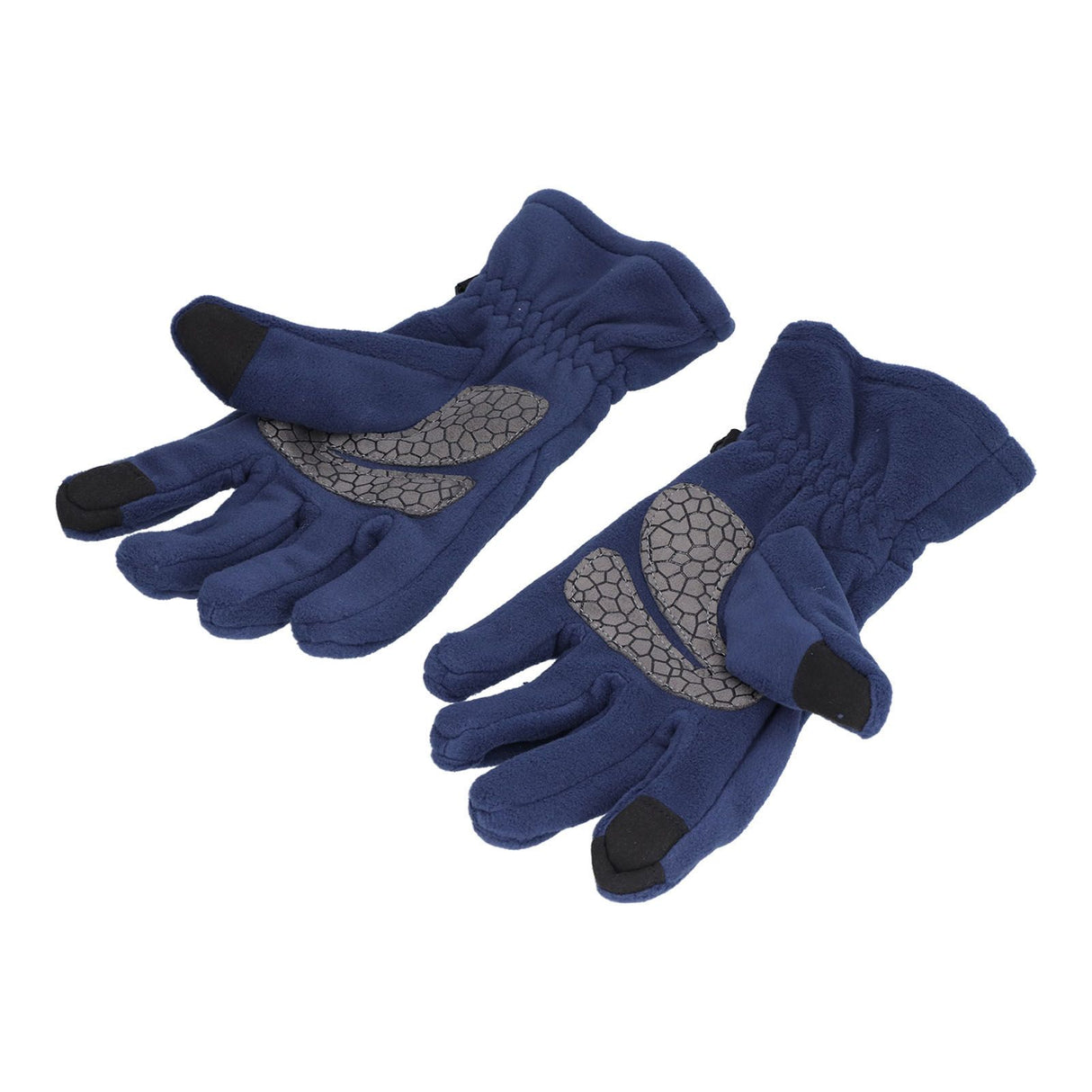 Windproof Gloves Induced Wearable Thickened Non Slip Blue Winter Gloves for Outdoor RidingS