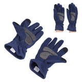 Windproof Gloves Induced Wearable Thickened Non Slip Blue Winter Gloves for Outdoor RidingS - Close-Up Angle
