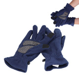 Windproof Gloves Induced Wearable Thickened Non Slip Blue Winter Gloves for Outdoor RidingS