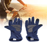 Windproof Gloves Induced Wearable Thickened Non Slip Blue Winter Gloves for Outdoor RidingS