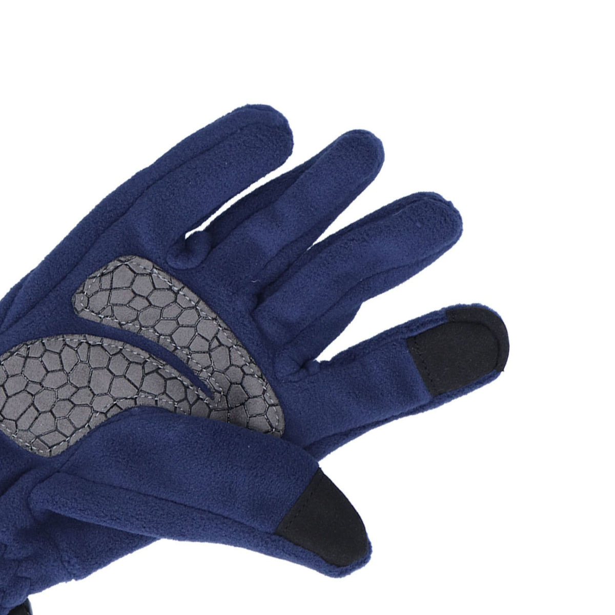 Windproof Gloves Induced Wearable Thickened Non Slip Blue Winter Gloves for Outdoor RidingL
