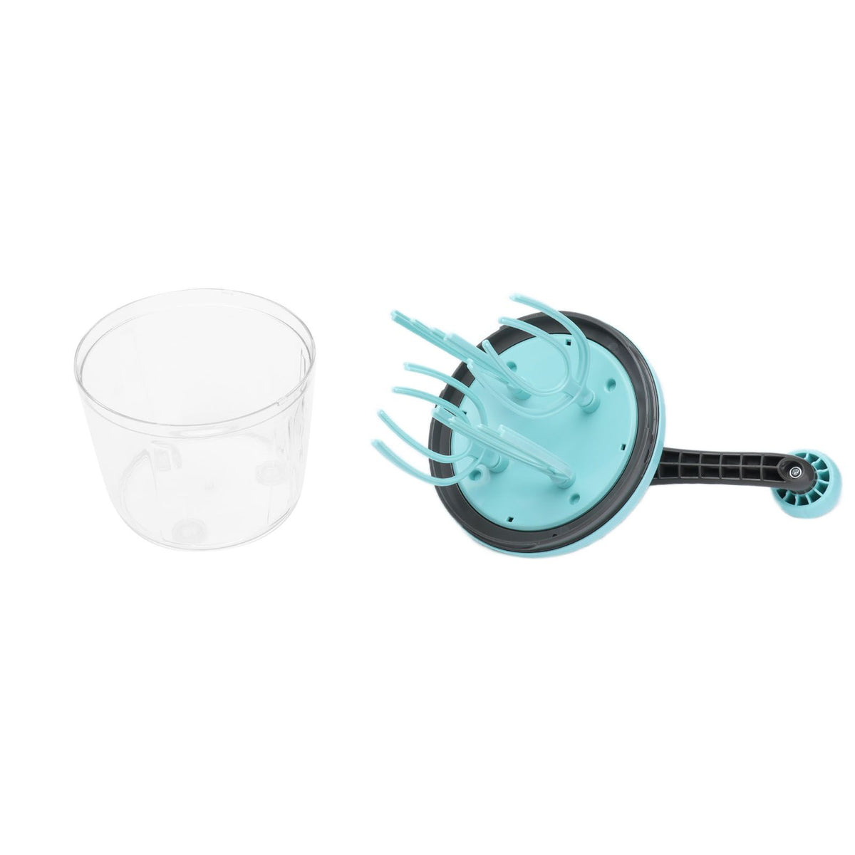 Hand Mixer PP Handheld Egg Beater with Detachable Handle Cream Whisk Convenient and Non Slip Light Green for Kitchen