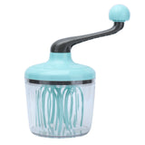 Hand Mixer PP Handheld Egg Beater with Detachable Handle Cream Whisk Convenient and Non Slip Light Green for Kitchen